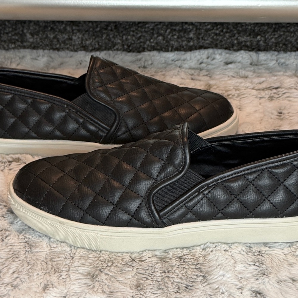 Steve Madden, Womens Ecentrcq Sneaker | Black | Size 8.5 M